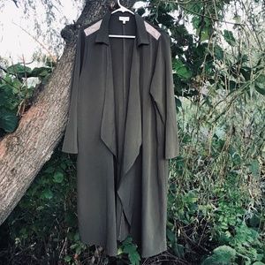 🌻5/30$!! EUC Army Green Waterfall Duster/Kimono/Cardigan/Wrap